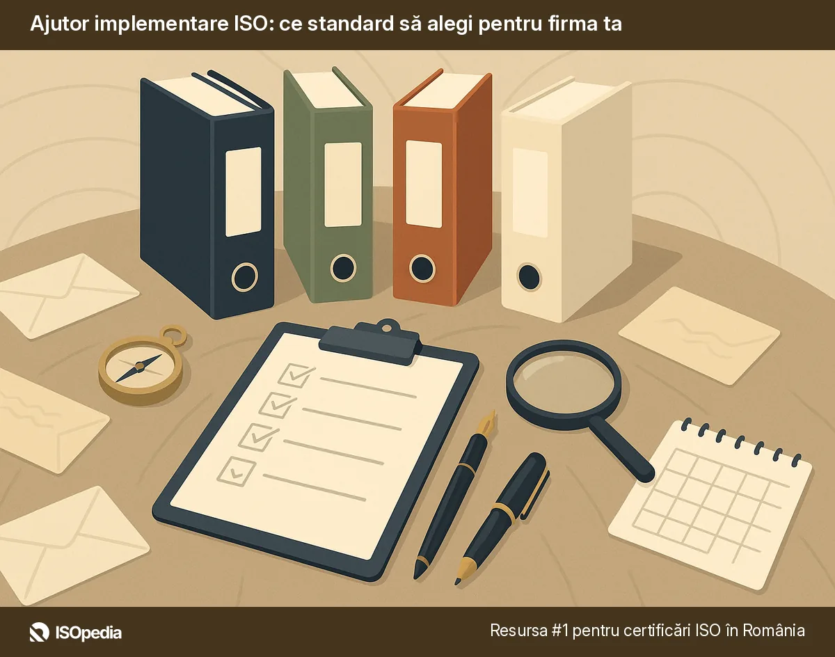Ajutor implementare ISO: ce standard să alegi pentru firma ta