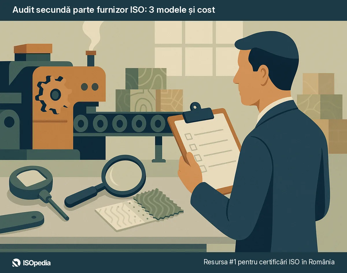 Audit secundă parte furnizor ISO: 3 modele și cost