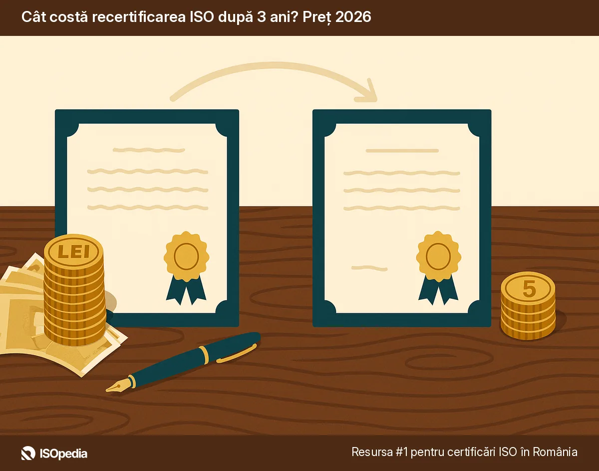 Cât costă recertificarea ISO după 3 ani? Preț 2026