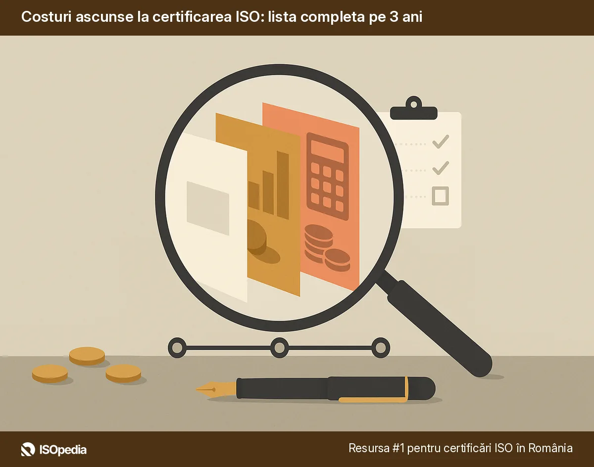 Costuri ascunse la certificarea ISO: lista completa pe 3 ani