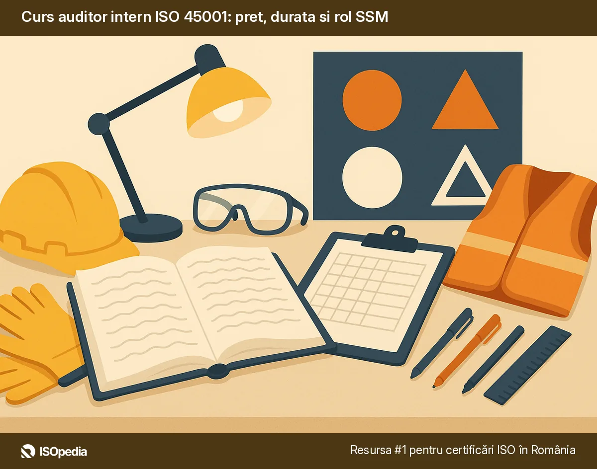 Curs auditor intern ISO 45001: pret, durata si rol SSM