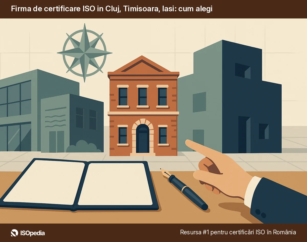 Firma de certificare ISO in Cluj, Timisoara, Iasi: cum alegi