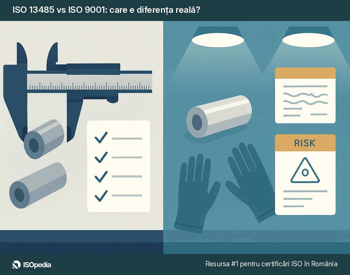 ISO 13485 vs ISO 9001: care e diferența reală?