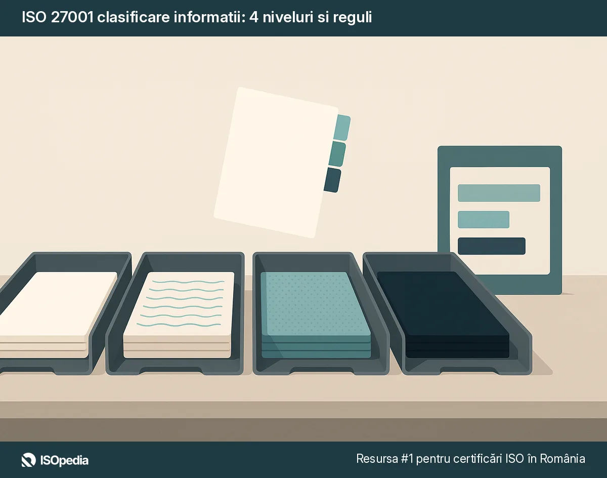ISO 27001 clasificare informatii: 4 niveluri si reguli