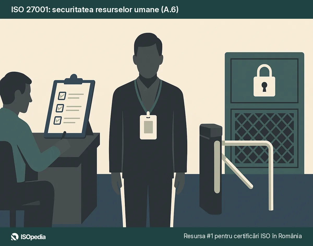 ISO 27001: securitatea resurselor umane (A.6)