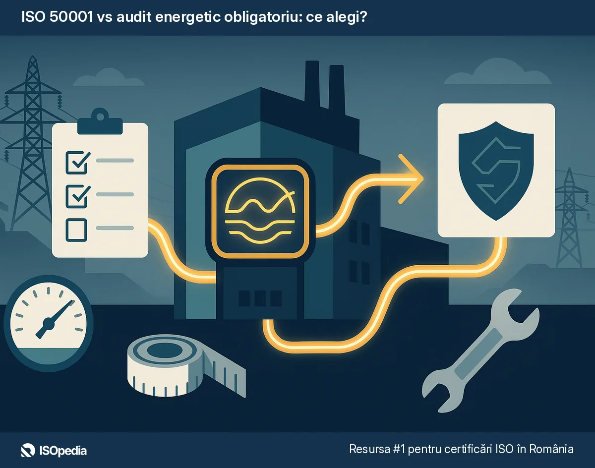 ISO 50001 vs audit energetic obligatoriu: ce alegi?