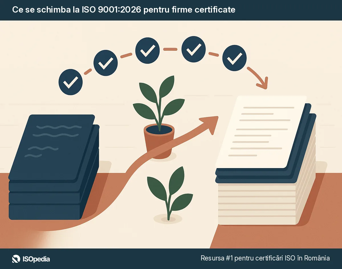 Ce se schimba la ISO 9001:2026 pentru firme certificate