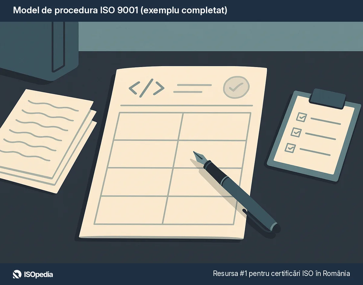 Model de procedura ISO 9001 (exemplu completat)