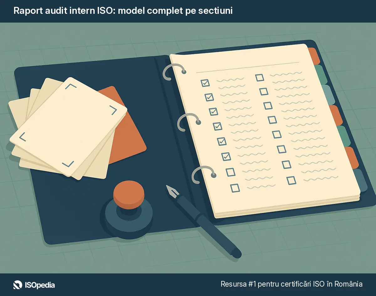 Raport audit intern ISO: model complet pe sectiuni
